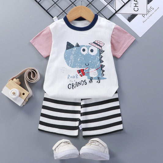 Cotton Baby Summer Clothes - Children's Short-Sleeved Suit
