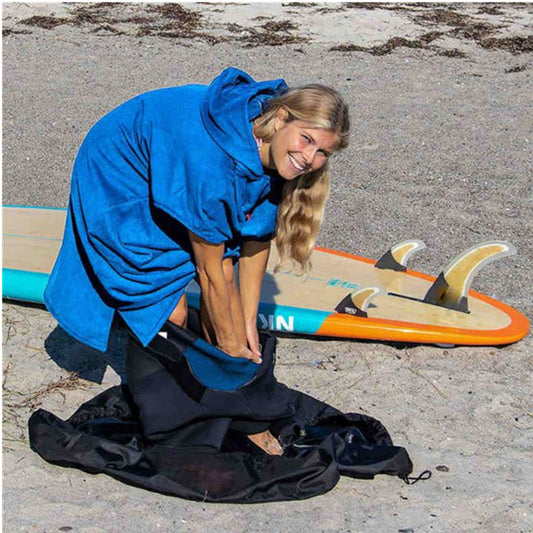 Innovative Dual Compartment Wetsuit Storage Bag and Mat - Keep Dry and Wet Gear Separated