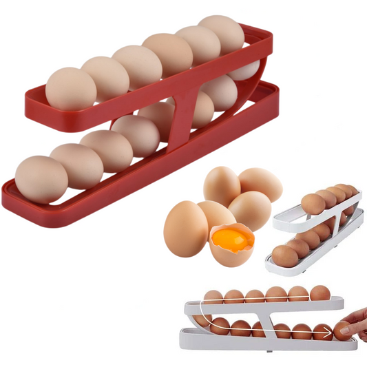 Automatic Scrolling Egg Rack Holder Storage