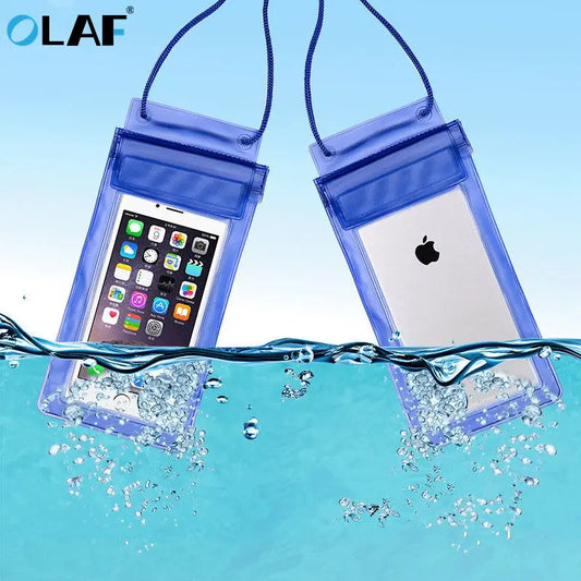 OLAF Universal Waterproof Case For 5.0-6.0 inch phones iPhone X XS MAX 8 7 Cover Pouch Bag Cases Waterproof Phone Case For Samsung S10 Xiaomi and more