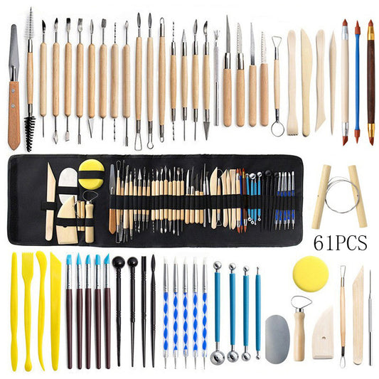 61 or 36 Piece Pottery Tool Set.