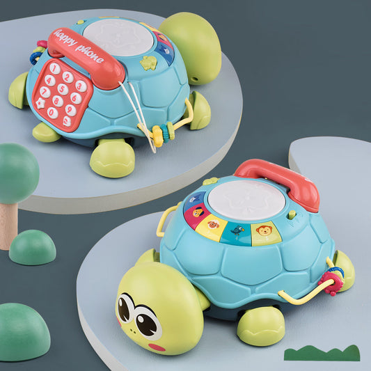 Children's turtle multi-function music simulation phone toy